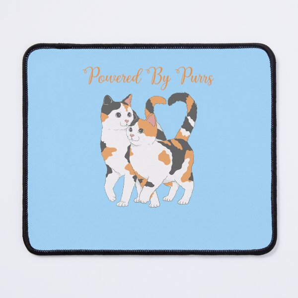 Item preview, Powered by purrs feline energy, cat lover designed and sold by BigfeetLittlepaws.