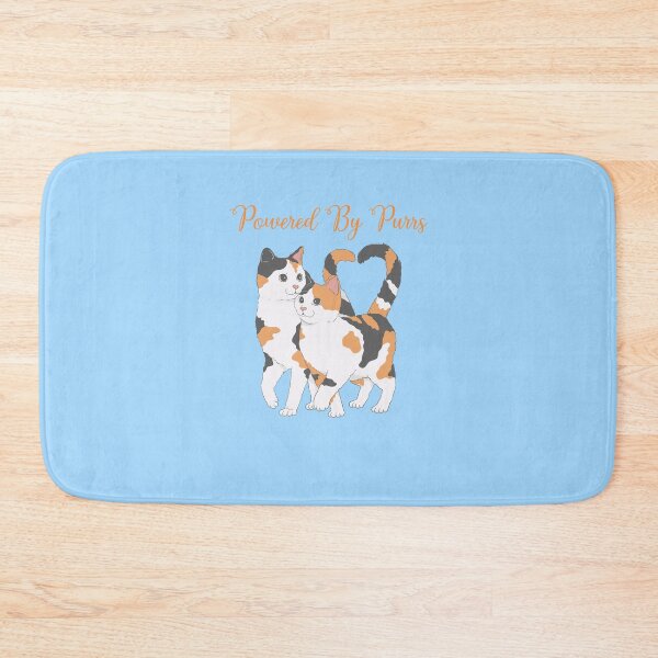 Item preview, Powered by purrs feline energy, cat lover designed and sold by BritishDelights.