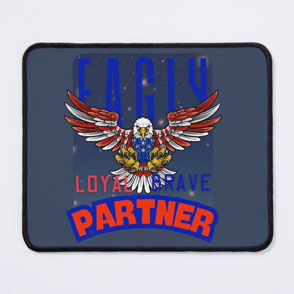Item preview, Eagly (Bald Eagle) Loyal Brave Partner | American Flag Eagle Design in Pantone Red & Blue designed and sold by Trendofashion.
