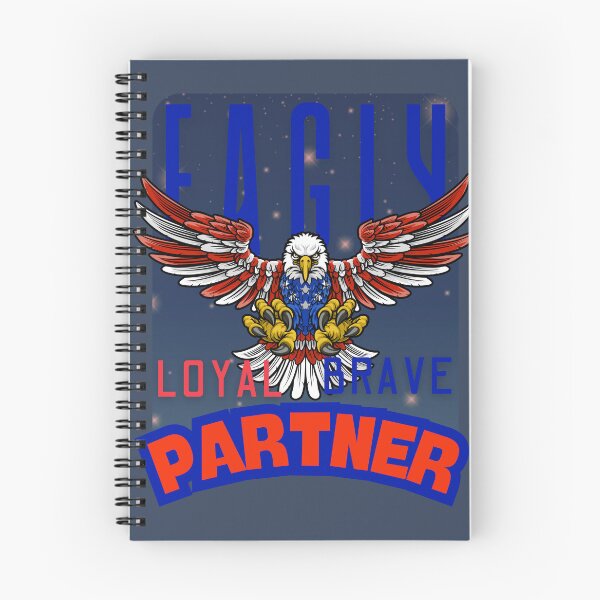 Item preview, Eagly (Bald Eagle) Loyal Brave Partner | American Flag Eagle Design in Pantone Red & Blue designed and sold by Trendofashion.