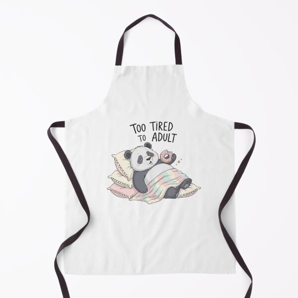 Item preview, I Tired To Adult – Sleepy Panda with Donut designed and sold by Rank Sol.