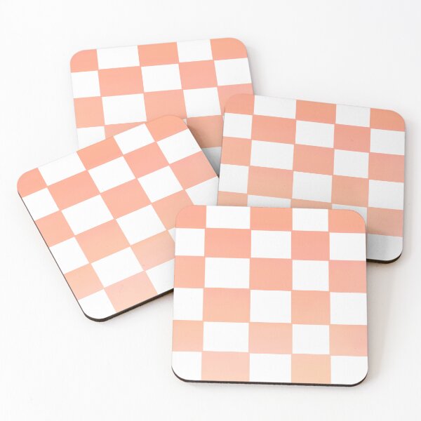 Item preview, Just Peachy Checkers and Broken Stripes  designed and sold by JaygiesDesign.