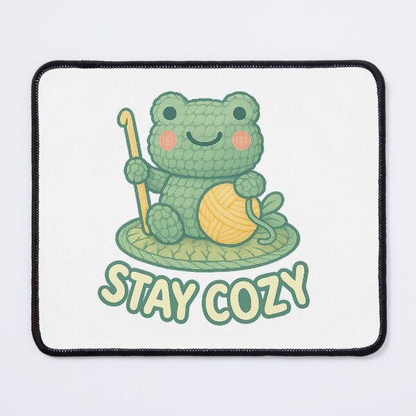Item preview, Yarn Frog on Lily Pad – Stay Cozy Amigurumi designed and sold by FTS-Studio.