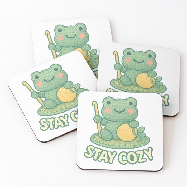 Item preview, Yarn Frog on Lily Pad – Stay Cozy Amigurumi designed and sold by FTS-Studio.