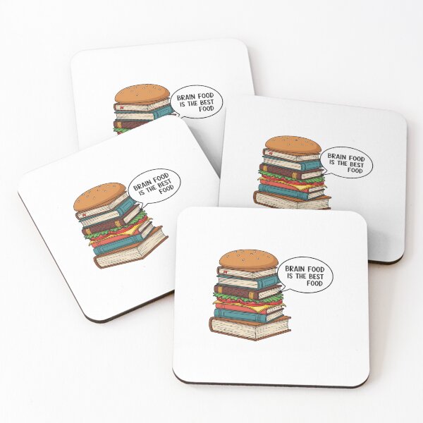 Item preview, Brain Food Book Burger Sticker designed and sold by The Vibe.