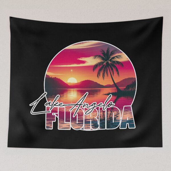 Item preview, Lake Angelo, Florida, Lake sunset designed and sold by Wanderful-roads.