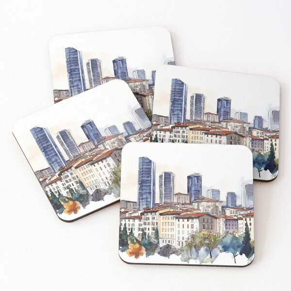 Item preview, City skyline with historic buildings designed and sold by anytka.