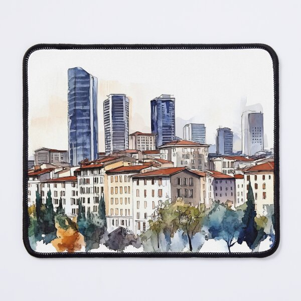 Item preview, City skyline with historic buildings designed and sold by anytka.