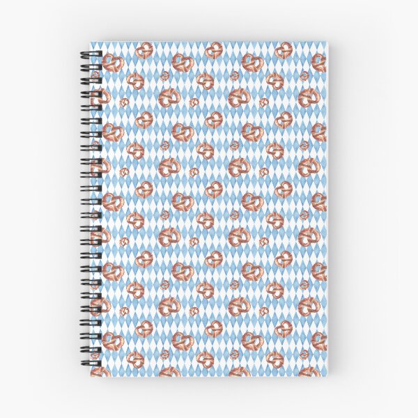 Item preview, Pretzel on blue rhombus Bavarian flags seamless pattern. Traditional German baked food Watercolor pealistic bretzel without salt. sticker designed and sold by BartolArt.