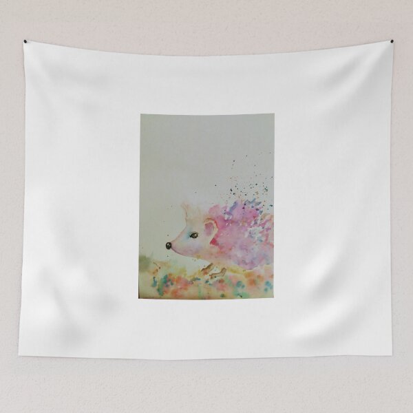 Item preview, Nature’s Quiet Strength – Whimsical Hedgehog | Hand-Painted Original Watercolour Art designed and sold by RoarWithin.