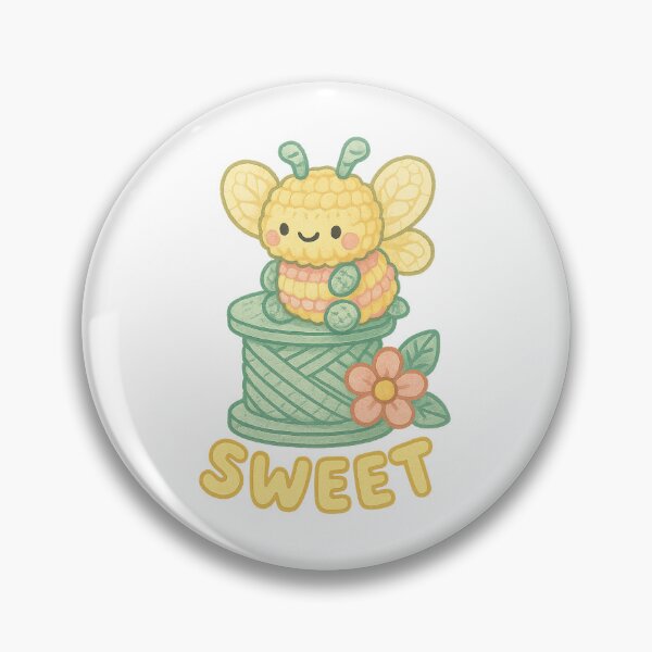 Item preview, Kawaii Amigurumi Bee – Pastel Crochet Plush designed and sold by FTS-Studio.