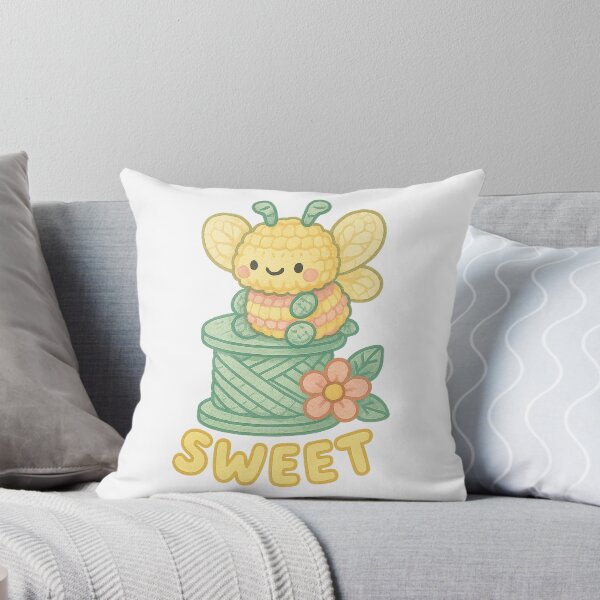 Item preview, Kawaii Amigurumi Bee – Pastel Crochet Plush designed and sold by FTS-Studio.