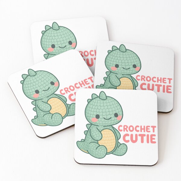 Item preview, Kawaii Amigurumi Dino – Pastel Crochet Plush designed and sold by FTS-Studio.