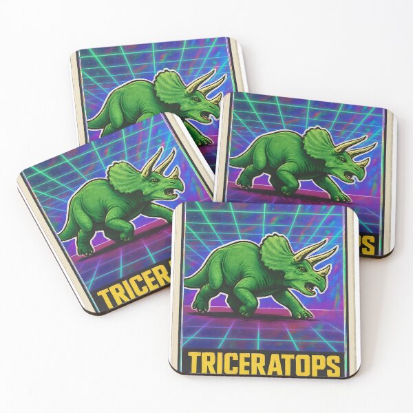 Item preview, Triceratops 1970's style collectors card designed and sold by Metaverse8.