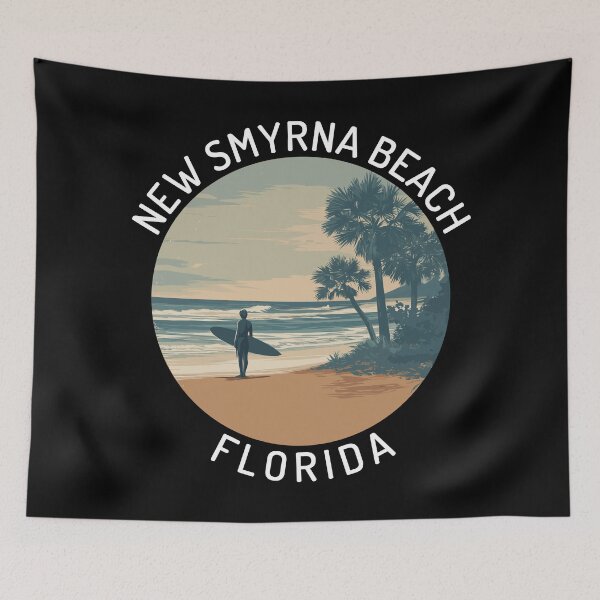 Item preview, New Smyrna Beach - Florida (with White Lettering) designed and sold by VelvetRoom.