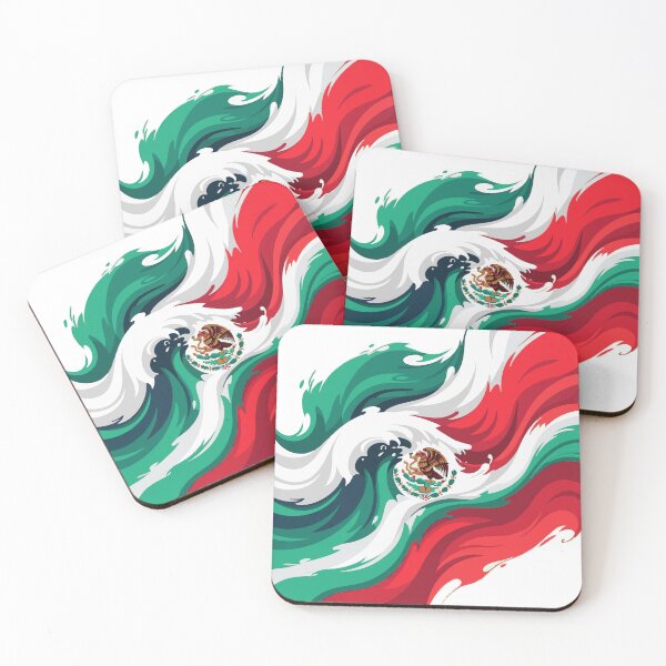 Item preview, mexican flag Abstract Flag Vibes designed and sold by Uglyandcute.