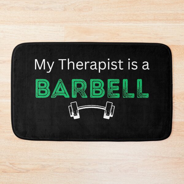 Item preview, My Therapist Is A Barbell T-Shirt Funny Gym Tee designed and sold by Just You Tee | Say It Loud, Wear It Proud.