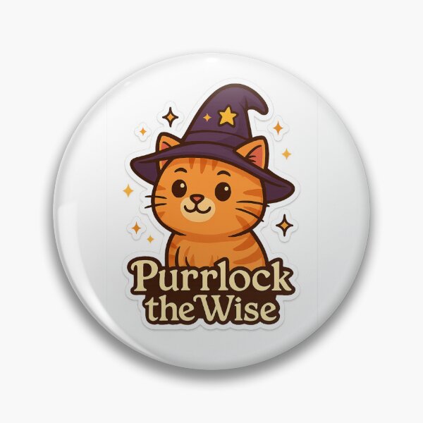 Item preview, Cat –  Purrlock the Wise designed and sold by CrazyMop_.