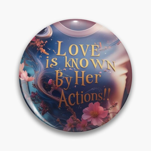 Item preview, Love is Known by Her Actions designed and sold by DesignAFind.
