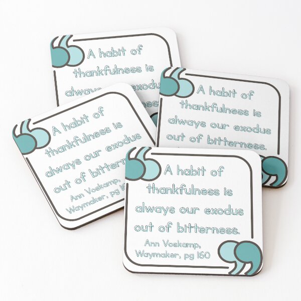 Item preview, Habit of Thankfulness - Ann Voskamp Quote designed and sold by stella literarium.