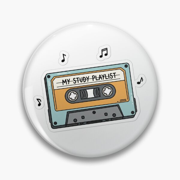 Item preview, “My Study Playlist” Cassette Tape Sticker designed and sold by The Vibe.