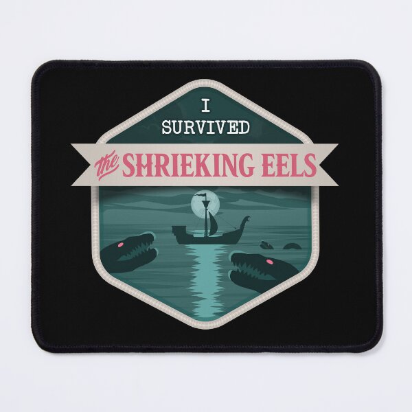 Item preview, I Survived the Shrieking Eels Merit Badge designed and sold by ninthstreet.
