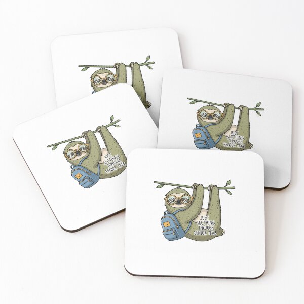 Item preview, Cool Sloth “Slothing Through Senior Year” Sticker designed and sold by The Vibe.