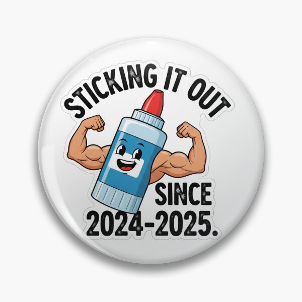 Item preview, Flexing Glue Stick “Sticking It Out” Sticker designed and sold by The Vibe.