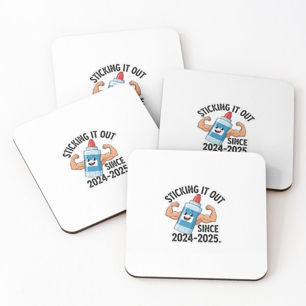 Item preview, Flexing Glue Stick “Sticking It Out” Sticker designed and sold by The Vibe.