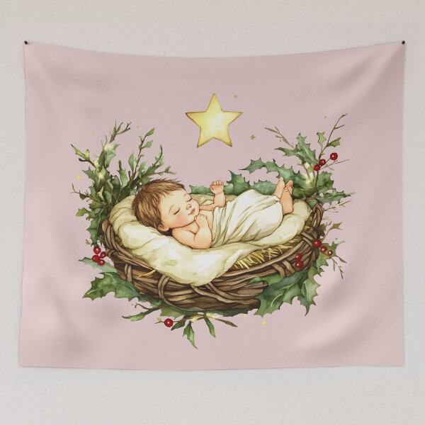 Item preview, Nativity Scene Christmas Jesus in Manger in Bethlehem designed and sold by tanabe.