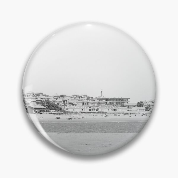 Item preview, Monochrome Beachfront Ayamonte Spain designed and sold by eddiebarronshop.