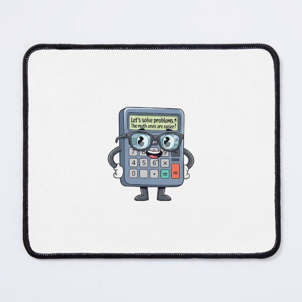 Item preview, Smiling Calculator “Let’s Solve Problems” Sticker designed and sold by The Vibe.