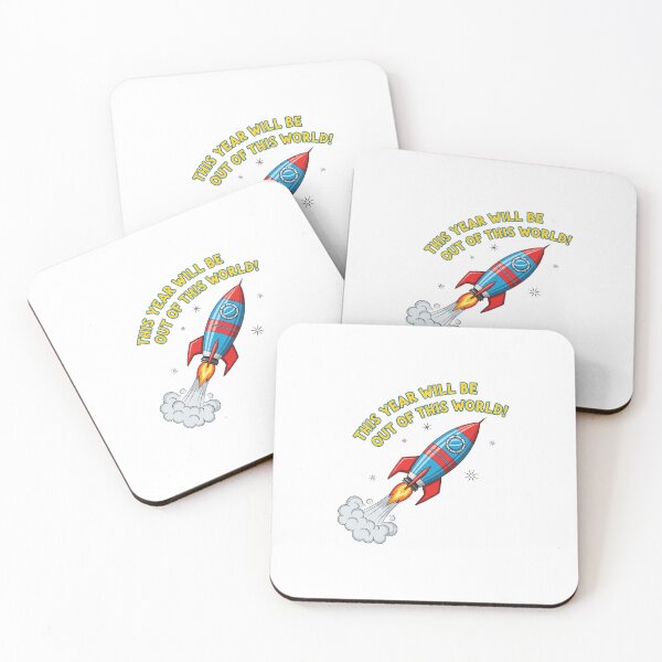 Item preview, Rocket Ship “Out of This World” Sticker designed and sold by The Vibe.