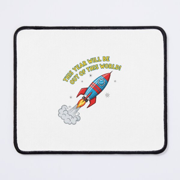 Item preview, Rocket Ship “Out of This World” Sticker designed and sold by The Vibe.
