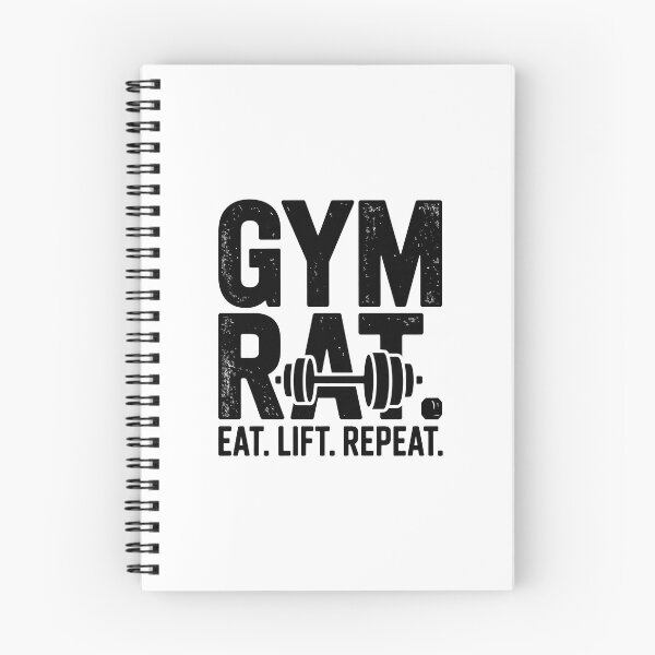 Item preview, Gym Rat Eat Lift Repeat Vintage Weightlifting T-Shirt Design designed and sold by Enea Kelo.