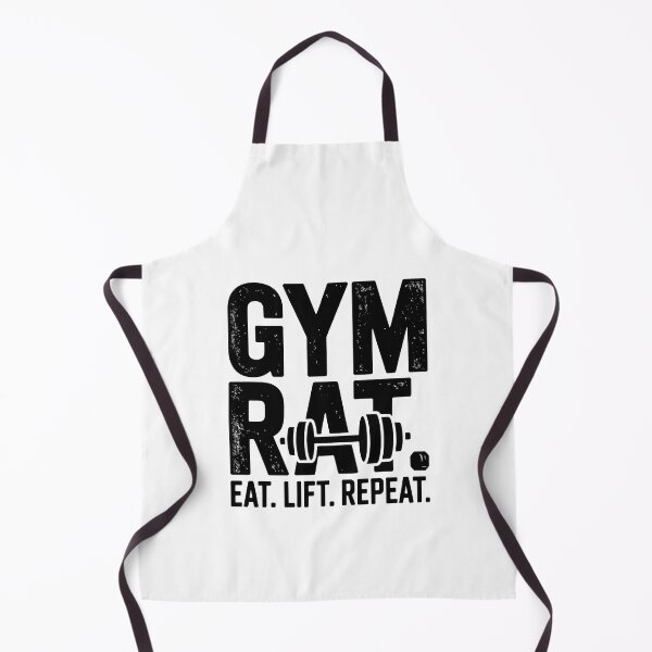 Item preview, Gym Rat Eat Lift Repeat Vintage Weightlifting T-Shirt Design designed and sold by Enea Kelo.