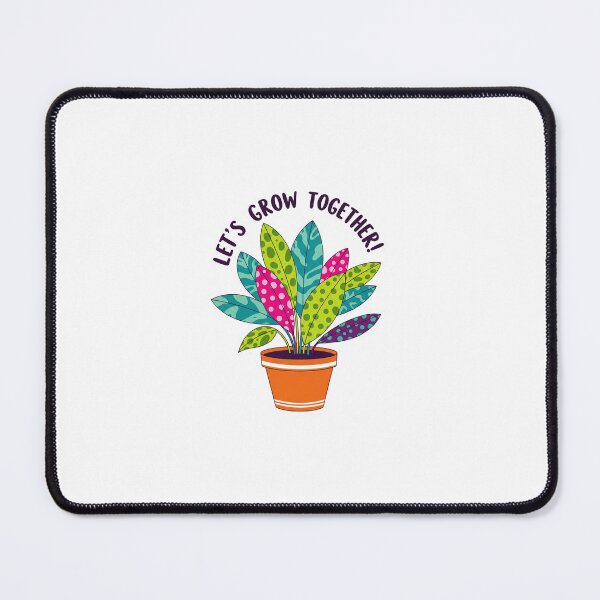 Item preview, Funky Plant “Let’s Grow Together” Sticker designed and sold by The Vibe.
