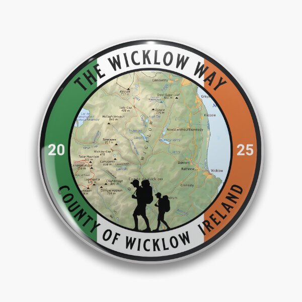 Item preview, WICKLOW WAY 2025-IRELAND-routemap. Sticker, shirt and more designed and sold by designkb.