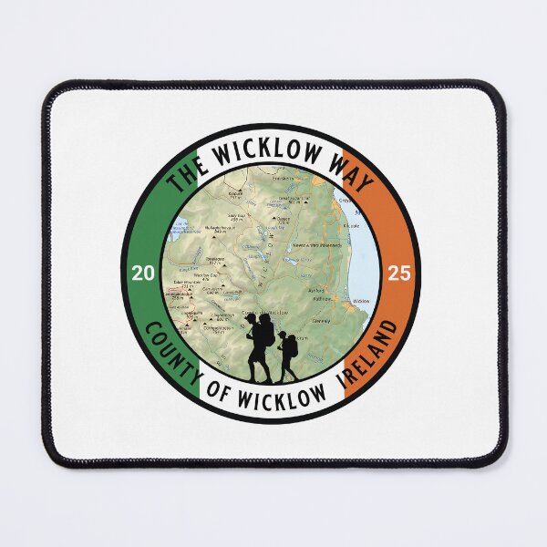Item preview, WICKLOW WAY 2025-IRELAND-routemap. Sticker, shirt and more designed and sold by designkb.