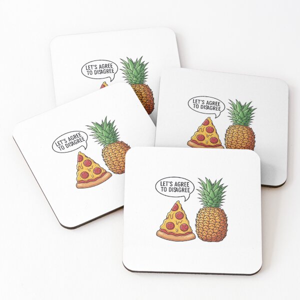 Item preview, Pizza vs Pineapple “Agree to Disagree” Sticker designed and sold by The Vibe.