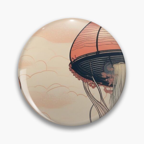 Item preview, Surreal Ukiyo-e Jellyfish – Japanese Ocean Fantasy Poster designed and sold by Vandy Fullam.