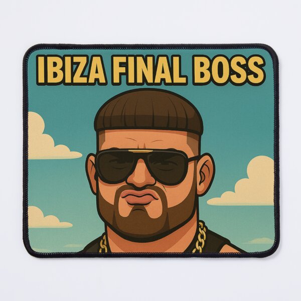 Item preview, The Ibiza Final Boss – Party Icon designed and sold by TheWonkyEaselCo.