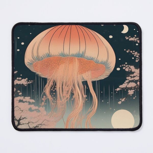 Item preview, Floating Jellyfish Spirits – Traditional Japanese Myth Design designed and sold by Vandy Fullam.