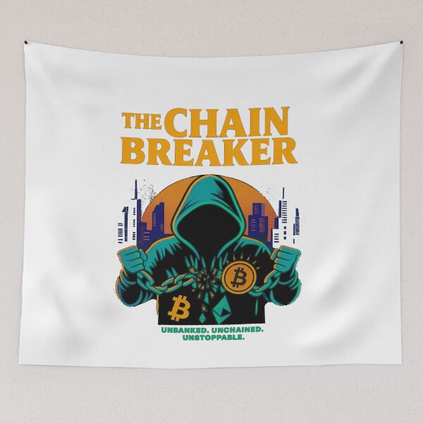 Item preview, Chain Breaker – Crypto Freedom Revolution Design designed and sold by BitCrop.