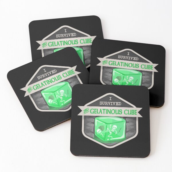 Item preview, I Survived the Gelatinous Cube Merit Badge designed and sold by ninthstreet.