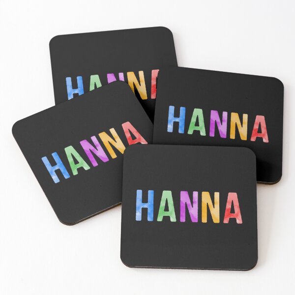 Item preview, Hanna Name Bright Colors designed and sold by Jeallan Designs.
