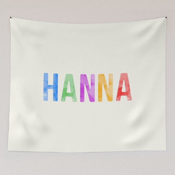 Item preview, Hanna Name Bright Colors designed and sold by Jeallan Designs.