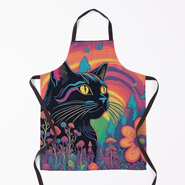 Item preview, Black Cat Art: A splash color in the forest designed and sold by Cat-loveparttime.