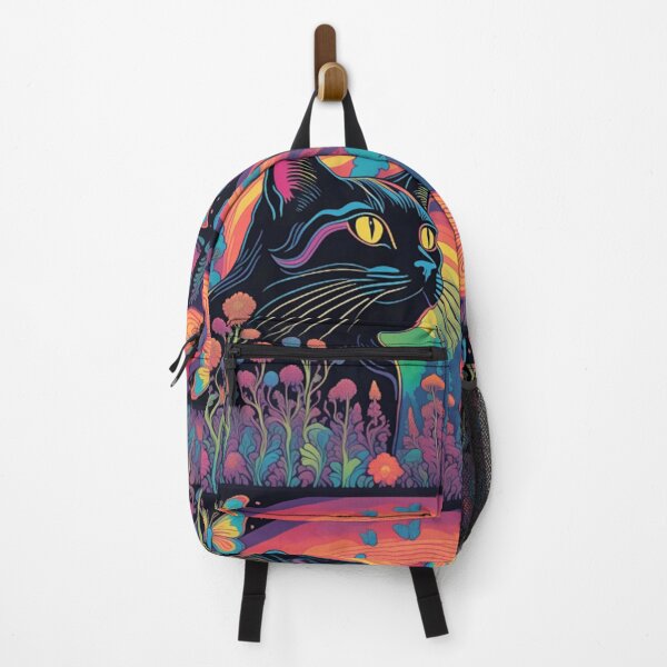 Item preview, Black Cat Art: A splash color in the forest designed and sold by Cat-loveparttime.