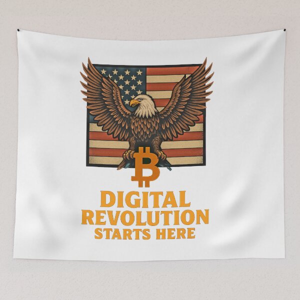 Item preview, Digital Revolution Eagle – Crypto Freedom designed and sold by BitCrop.